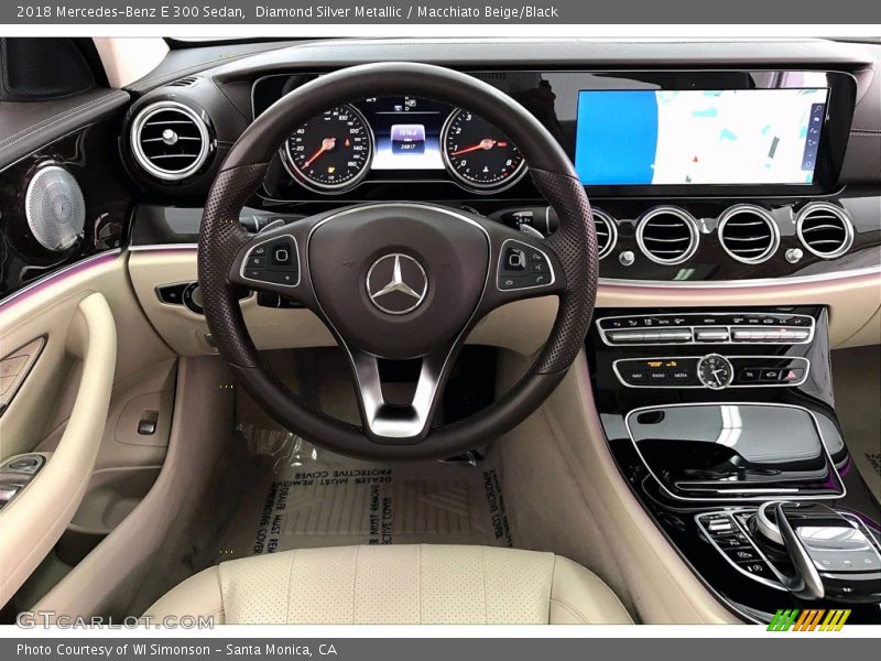 Diamond Silver Metallic / Macchiato Beige/Black 2018 Mercedes-Benz E 300 Sedan