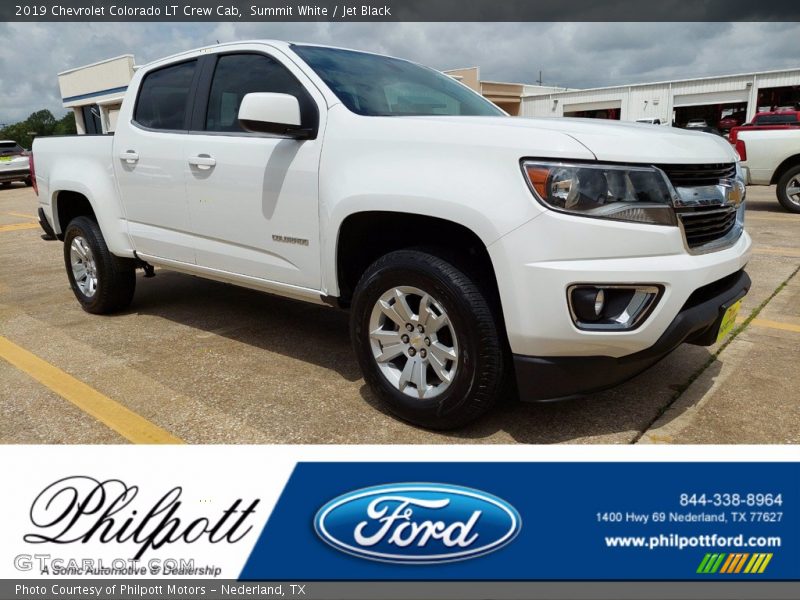Summit White / Jet Black 2019 Chevrolet Colorado LT Crew Cab