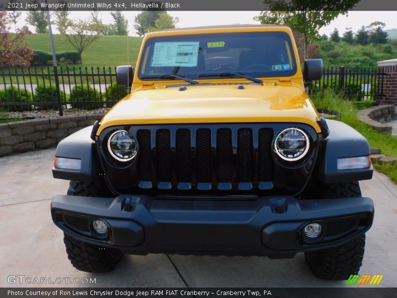 Hellayella / Black 2021 Jeep Wrangler Unlimited Willys 4x4
