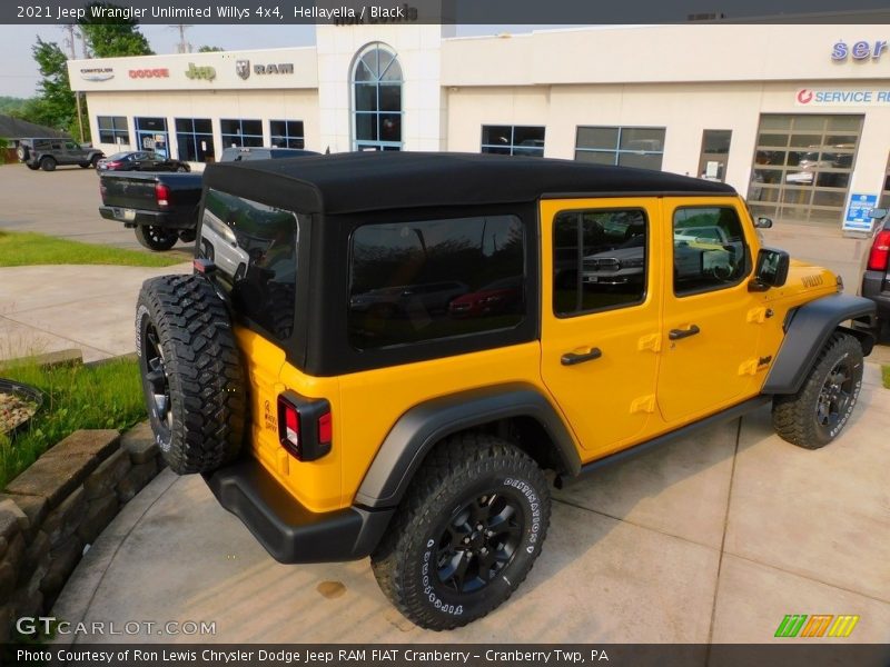 Hellayella / Black 2021 Jeep Wrangler Unlimited Willys 4x4