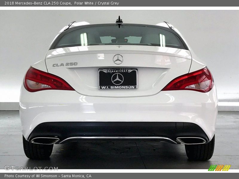 Polar White / Crystal Grey 2018 Mercedes-Benz CLA 250 Coupe