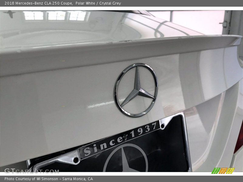 Polar White / Crystal Grey 2018 Mercedes-Benz CLA 250 Coupe