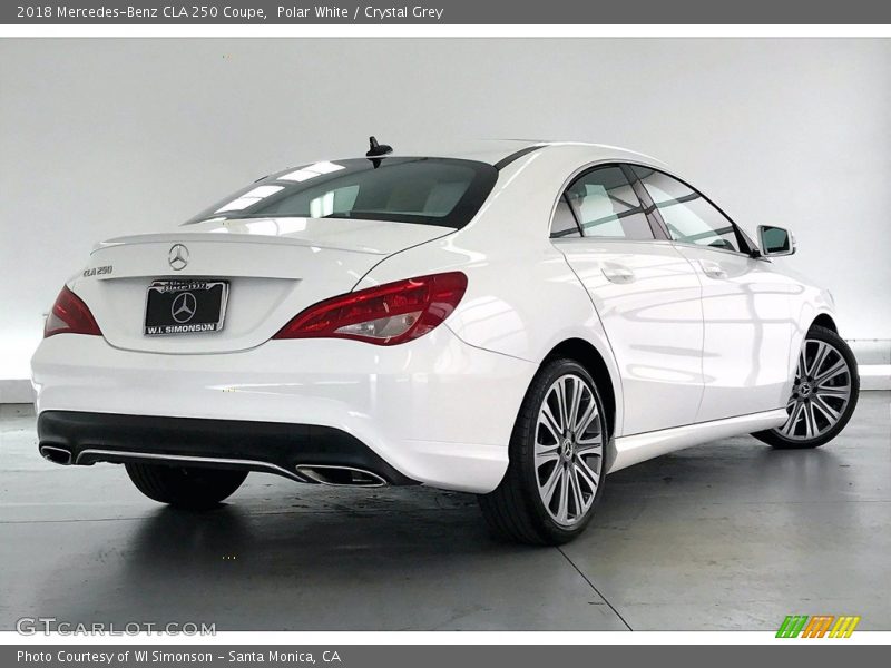 Polar White / Crystal Grey 2018 Mercedes-Benz CLA 250 Coupe