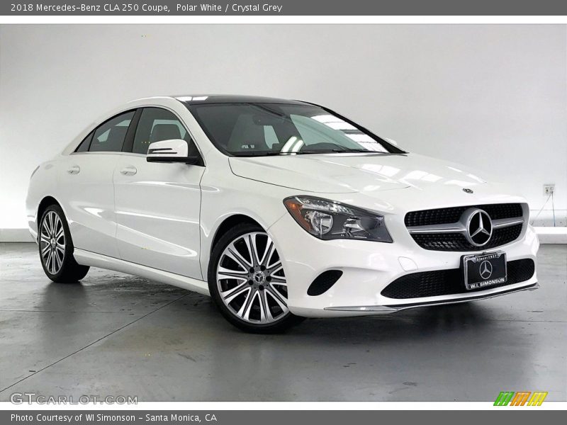 Polar White / Crystal Grey 2018 Mercedes-Benz CLA 250 Coupe