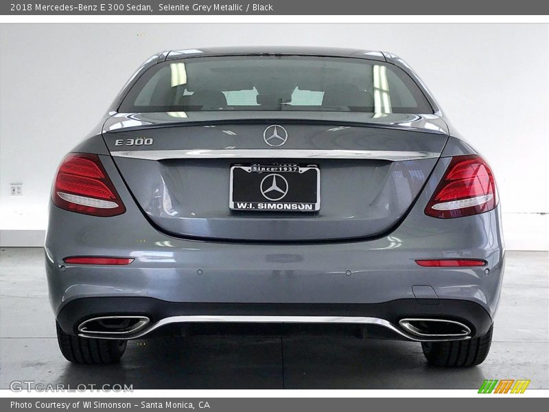 Selenite Grey Metallic / Black 2018 Mercedes-Benz E 300 Sedan