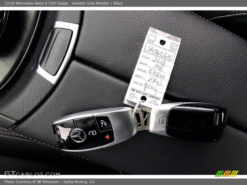 Selenite Grey Metallic / Black 2018 Mercedes-Benz E 300 Sedan