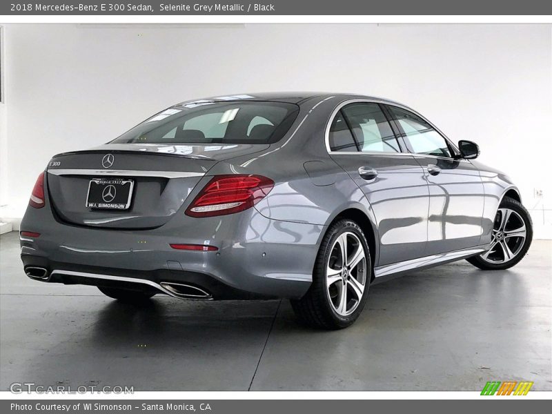 Selenite Grey Metallic / Black 2018 Mercedes-Benz E 300 Sedan