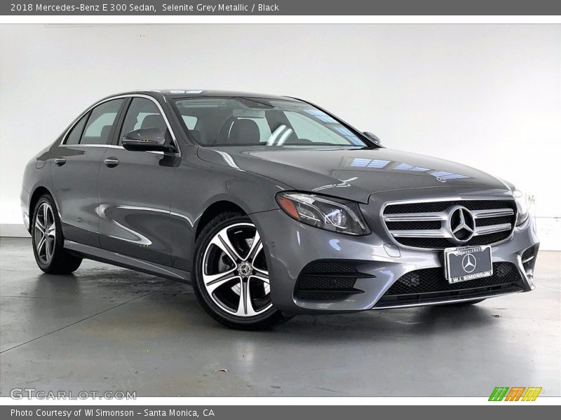 Selenite Grey Metallic / Black 2018 Mercedes-Benz E 300 Sedan