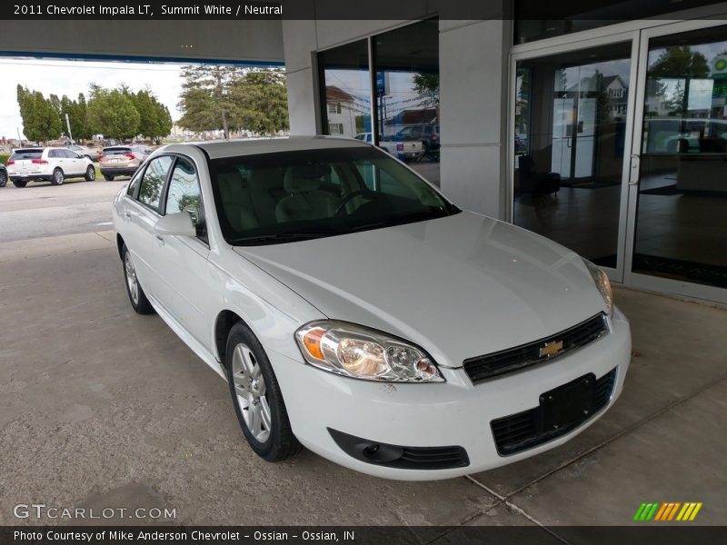 Summit White / Neutral 2011 Chevrolet Impala LT