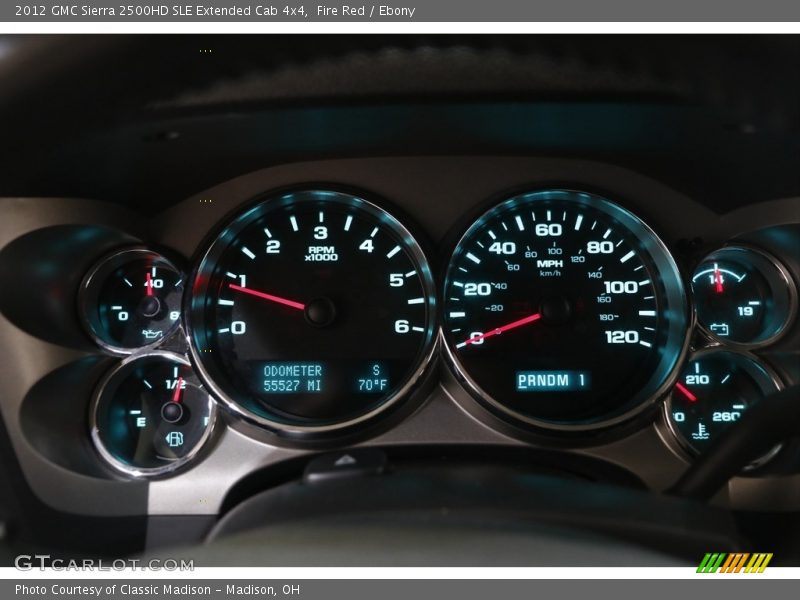 Fire Red / Ebony 2012 GMC Sierra 2500HD SLE Extended Cab 4x4