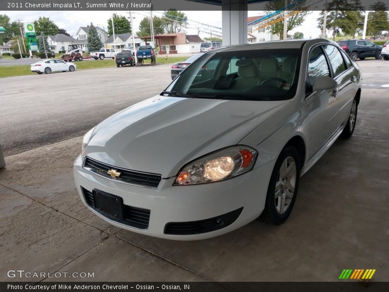 Summit White / Neutral 2011 Chevrolet Impala LT