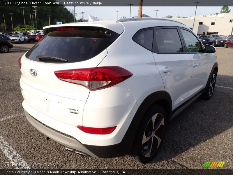 Dazzling White / Beige 2018 Hyundai Tucson Sport AWD