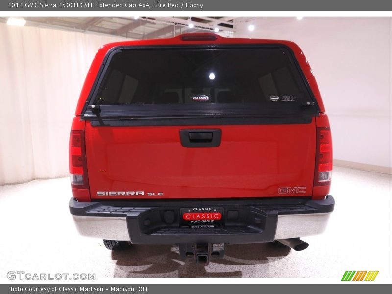 Fire Red / Ebony 2012 GMC Sierra 2500HD SLE Extended Cab 4x4