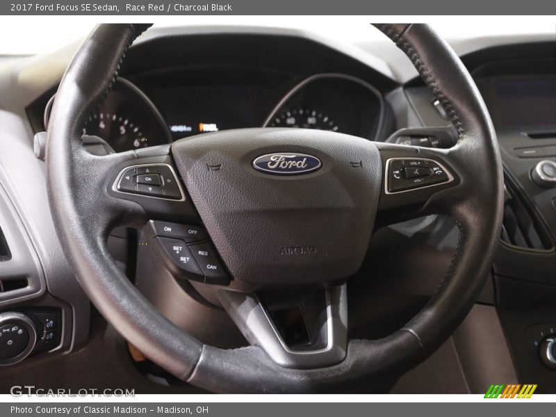 Race Red / Charcoal Black 2017 Ford Focus SE Sedan