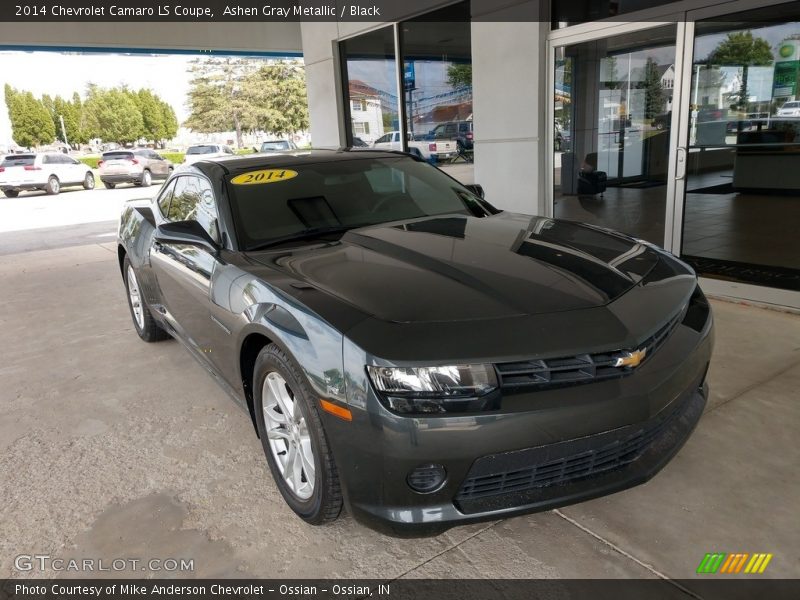 Ashen Gray Metallic / Black 2014 Chevrolet Camaro LS Coupe