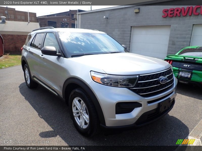 Iconic Silver Metallic / Ebony 2020 Ford Explorer XLT 4WD