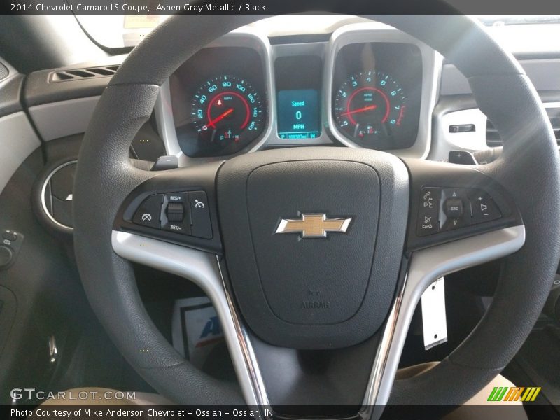 Ashen Gray Metallic / Black 2014 Chevrolet Camaro LS Coupe