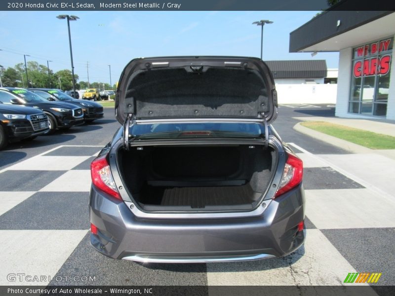 Modern Steel Metallic / Gray 2020 Honda Civic EX-L Sedan