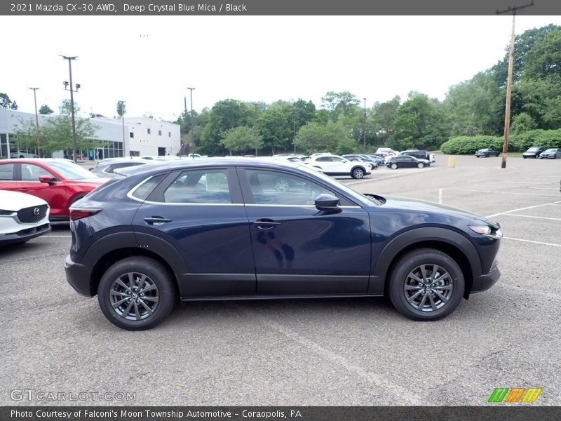 Deep Crystal Blue Mica / Black 2021 Mazda CX-30 AWD