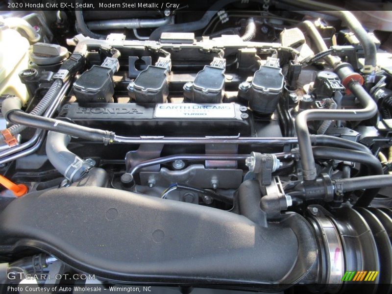 Modern Steel Metallic / Gray 2020 Honda Civic EX-L Sedan