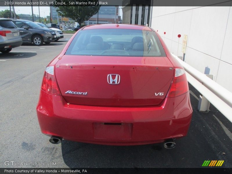 San Marino Red / Black 2009 Honda Accord EX-L V6 Coupe