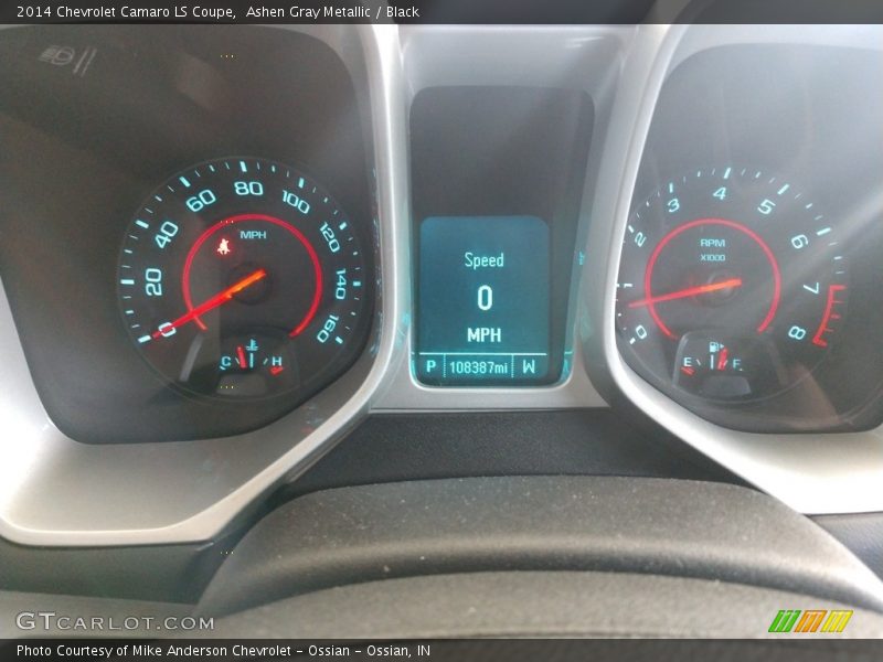 Ashen Gray Metallic / Black 2014 Chevrolet Camaro LS Coupe