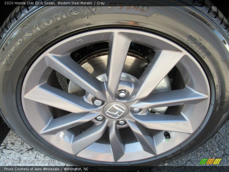 Modern Steel Metallic / Gray 2020 Honda Civic EX-L Sedan