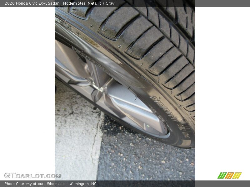 Modern Steel Metallic / Gray 2020 Honda Civic EX-L Sedan