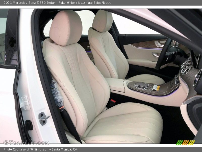 Polar White / Macchiato Beige/Black 2021 Mercedes-Benz E 350 Sedan