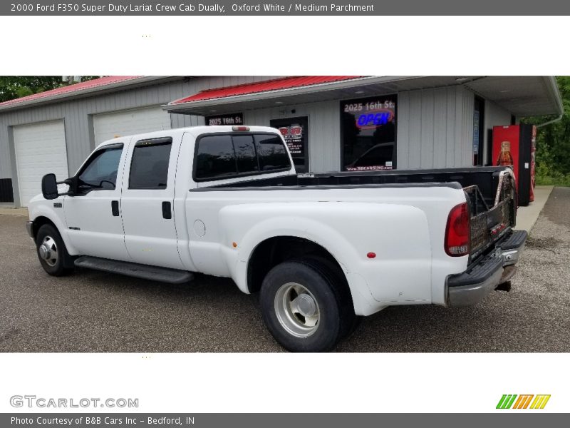 Oxford White / Medium Parchment 2000 Ford F350 Super Duty Lariat Crew Cab Dually