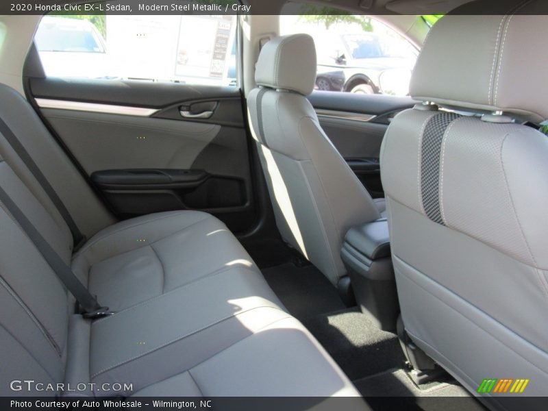 Modern Steel Metallic / Gray 2020 Honda Civic EX-L Sedan