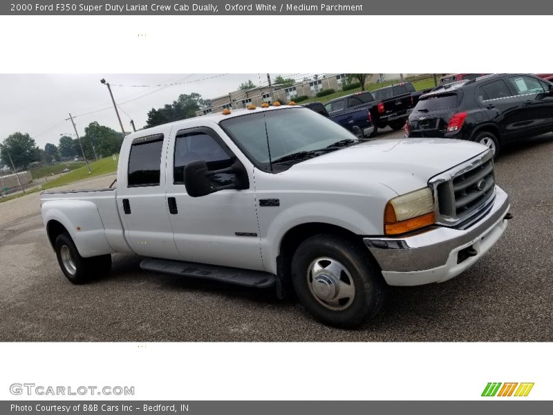 Oxford White / Medium Parchment 2000 Ford F350 Super Duty Lariat Crew Cab Dually