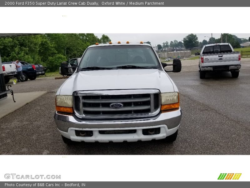 Oxford White / Medium Parchment 2000 Ford F350 Super Duty Lariat Crew Cab Dually