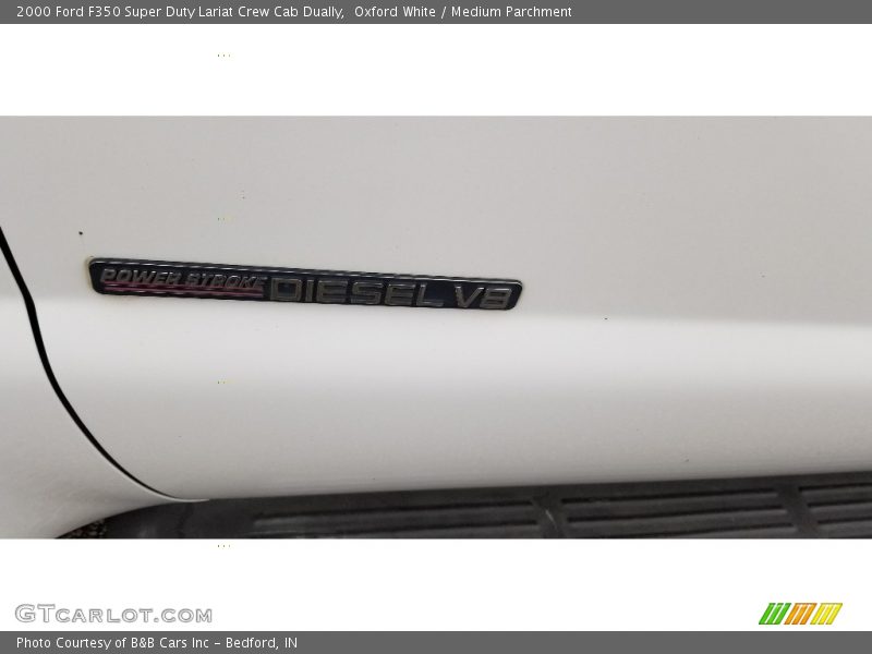 Oxford White / Medium Parchment 2000 Ford F350 Super Duty Lariat Crew Cab Dually
