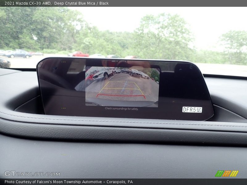 Deep Crystal Blue Mica / Black 2021 Mazda CX-30 AWD
