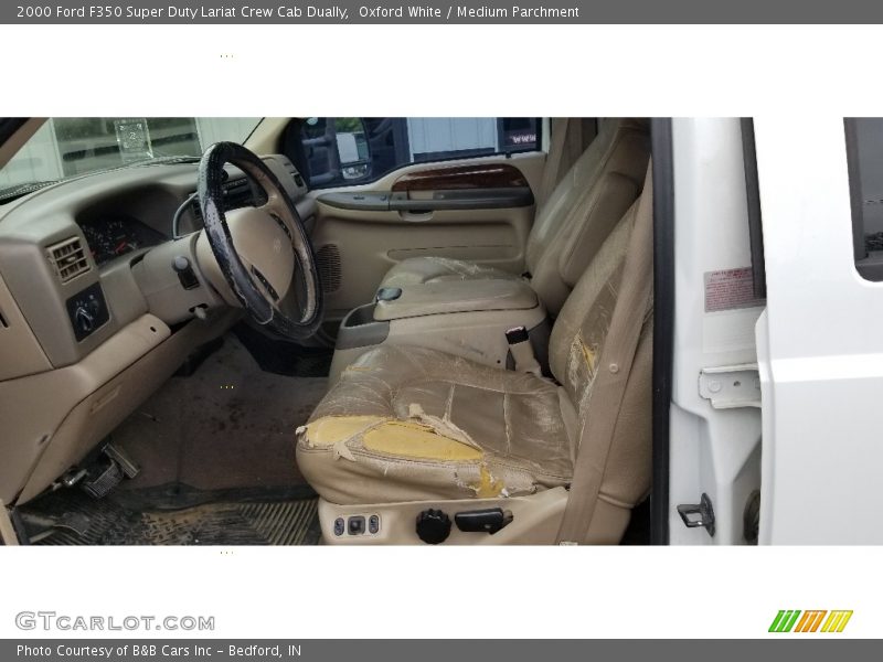 Oxford White / Medium Parchment 2000 Ford F350 Super Duty Lariat Crew Cab Dually