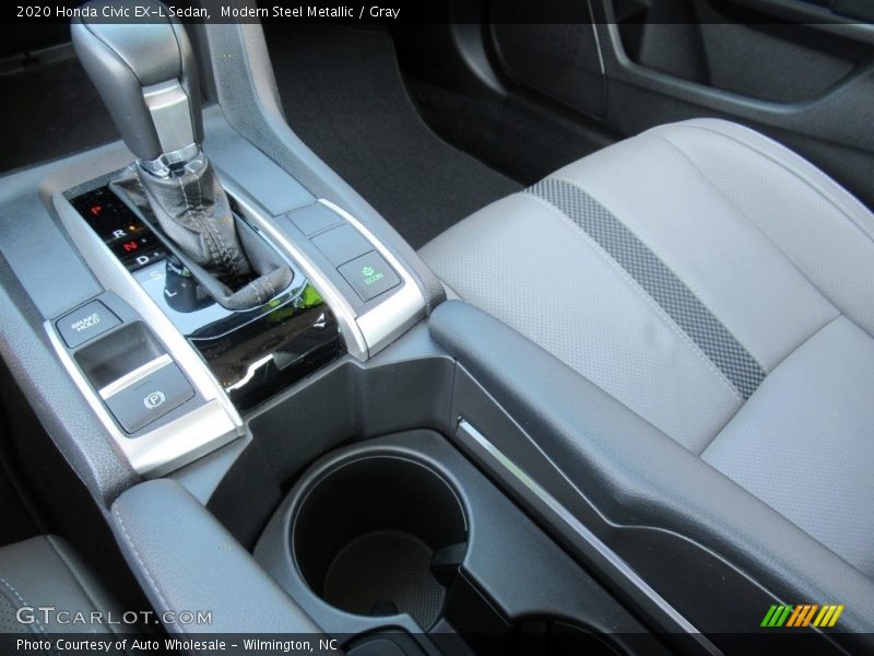 Modern Steel Metallic / Gray 2020 Honda Civic EX-L Sedan