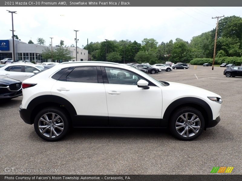 Snowflake White Pearl Mica / Black 2021 Mazda CX-30 Premium AWD