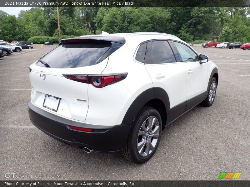 Snowflake White Pearl Mica / Black 2021 Mazda CX-30 Premium AWD