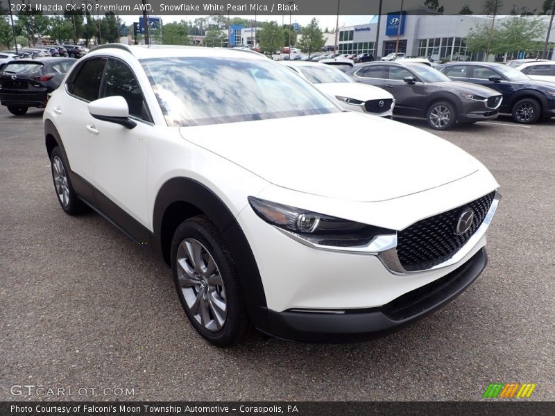 Snowflake White Pearl Mica / Black 2021 Mazda CX-30 Premium AWD