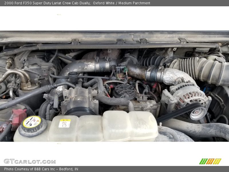 Oxford White / Medium Parchment 2000 Ford F350 Super Duty Lariat Crew Cab Dually