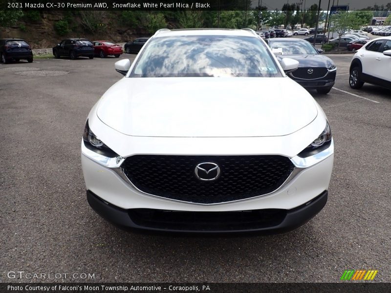 Snowflake White Pearl Mica / Black 2021 Mazda CX-30 Premium AWD