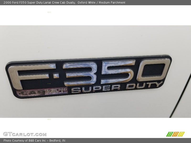 Oxford White / Medium Parchment 2000 Ford F350 Super Duty Lariat Crew Cab Dually
