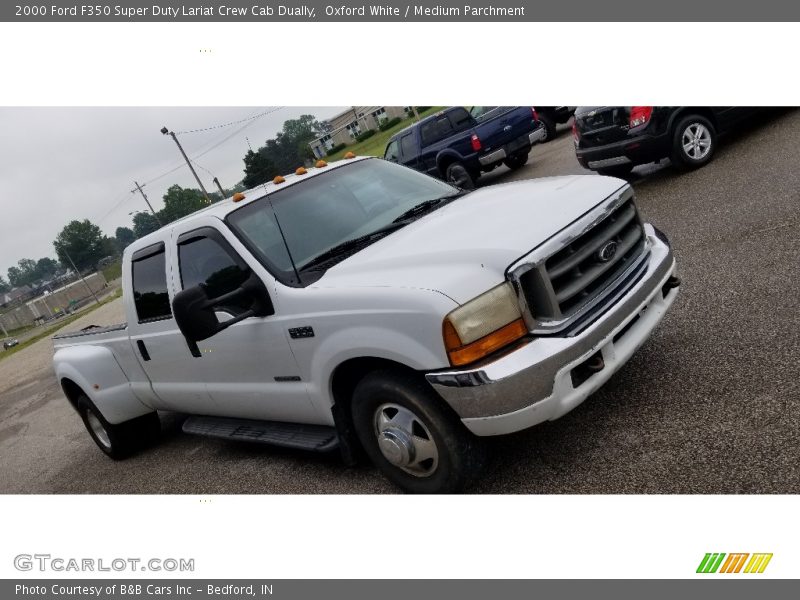 Oxford White / Medium Parchment 2000 Ford F350 Super Duty Lariat Crew Cab Dually