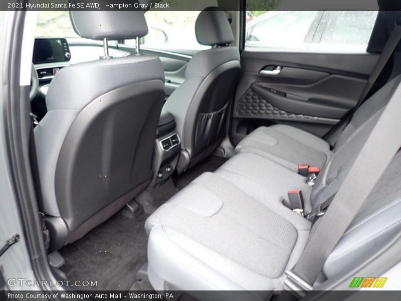Hampton Gray / Black 2021 Hyundai Santa Fe SE AWD