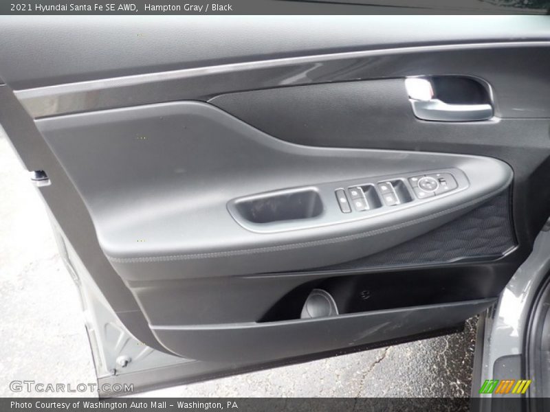 Hampton Gray / Black 2021 Hyundai Santa Fe SE AWD