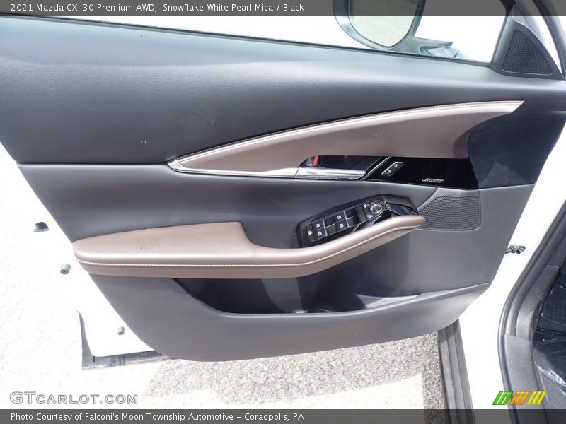 Snowflake White Pearl Mica / Black 2021 Mazda CX-30 Premium AWD