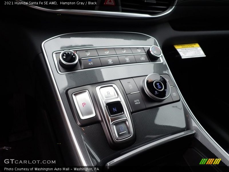 Hampton Gray / Black 2021 Hyundai Santa Fe SE AWD