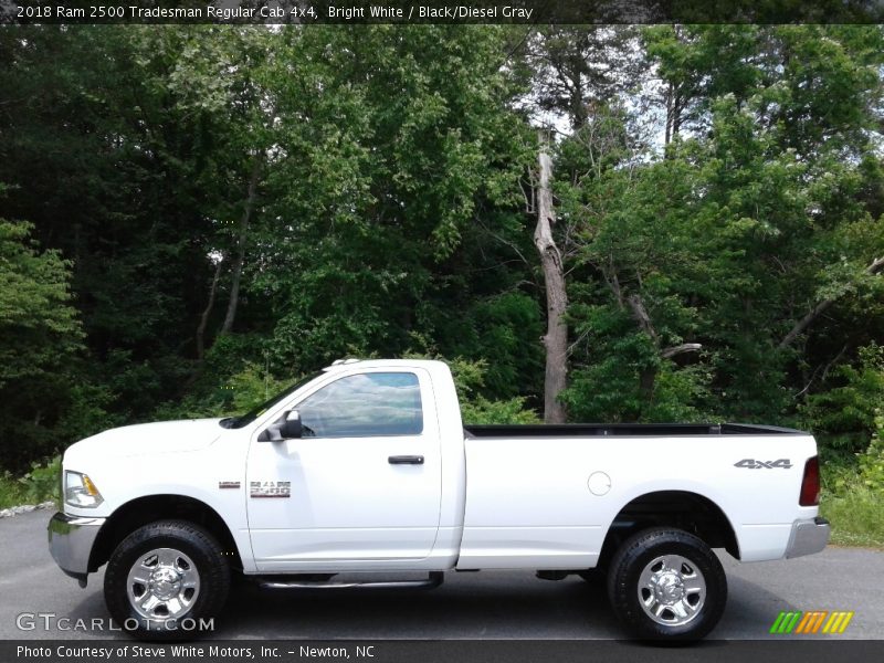 Bright White / Black/Diesel Gray 2018 Ram 2500 Tradesman Regular Cab 4x4