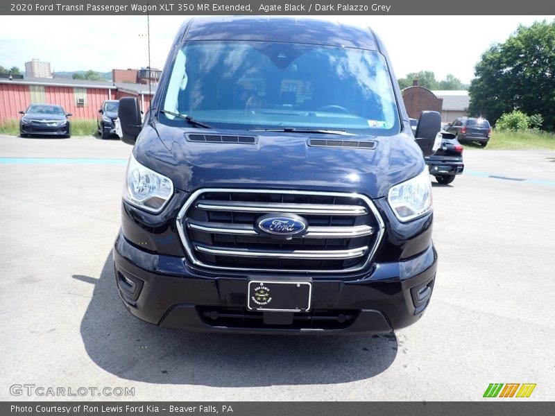 Agate Black / Dark Palazzo Grey 2020 Ford Transit Passenger Wagon XLT 350 MR Extended
